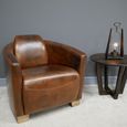 Accent Chair - Brown Leather