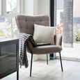 Glasgow Accent Armchair - Stone Fabric