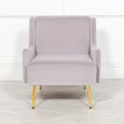 Accent Armchair - Grey Velvet