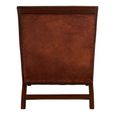 Inca Chair - Brown Leather with Footstool
