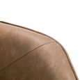 Bowery Swivel Chair - Brown Faux Leather