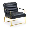 Giorgio Armchair - Black Faux Leather