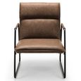 Gramercy Accent Chair - Brown Leather