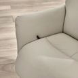 Priya Armchair with Footstool - Grey Fabric