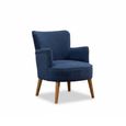 Keira Armchair - Midnight Blue Fabric