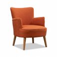 Keira Armchair - Sunburnt Orange Fabric