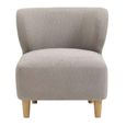 Josie Armless Accent Chair  Grey Fabric