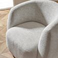Bowline Swivel Accent Chair - Cream Fabric