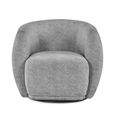 Bowline Swivel Accent Chair - Grey Fabric
