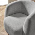 Bowline Swivel Accent Chair - Grey Fabric