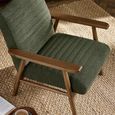 Ivy Armchair - Olive Fabric