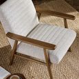 Ivy Armchair - Sand Tweed Fabric