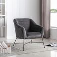Cleo Accent Chair - Grey Fabric