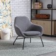 Moby Accent Chair - Grey Fabric