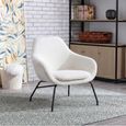 Moby Accent Chair - Ivory Fabric