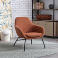 Moby Accent Chair - Orange Fabric