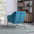 Cleo Accent Chair - Blue Fabric