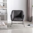 Cleo Accent Chair - Grey Fabric