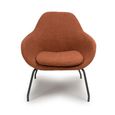 Moby Accent Chair - Orange Fabric