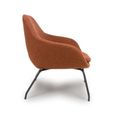 Moby Accent Chair - Orange Fabric