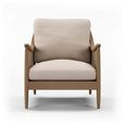 Clearance - Winnie Armchair - Natural Fabric and Rattan - FSS17368