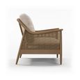 Clearance - Winnie Armchair - Natural Fabric and Rattan - FSS17368
