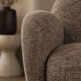 Bramley Swivel Accent Chair - Chocolate Brown Chenille - Fabric