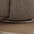 Bramley Swivel Accent Chair - Chocolate Brown Chenille - Fabric