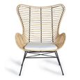 Edinboro Armchair - Natural Rattan - Set of 2