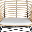 Edinboro Armchair - Natural Rattan - Set of 2