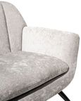 Amalfi Grey Chenille Fabric Accent Chair
