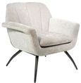 Amalfi Grey Chenille Fabric Accent Chair