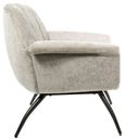 Amalfi Grey Chenille Fabric Accent Chair