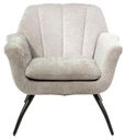 Amalfi Grey Chenille Fabric Accent Chair