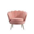 Ariel Occasional Armchair - Coral Velvet Fabric