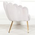 Arriba Occasional Chair - Light Grey Velvet - Scalloped