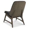 Vintage Weathered Oak Old West Dining Chair