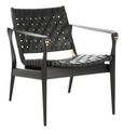 Bergerac Black Leather Armchair