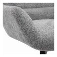 Bescia Lounge Chair - Dark Grey - Fabric - Swivel