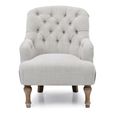 Bianca Armchair - Antheia Cream Linen Fabric