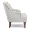 Bianca Armchair - Antheia Cream Linen Fabric