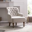 Bianca Armchair - Antheia Cream Linen Fabric