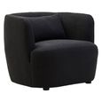 Bruge Chair - Curved - Black Fabric