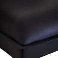 Buffalo Armchair - Black - Leather with Wood