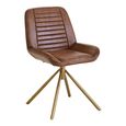 Buffalo Accent Chair - Swivel - Brown - Leather