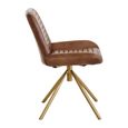Buffalo Accent Chair - Swivel - Brown - Leather