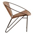 Buffalo Iron Chair - Light Brown - Leather