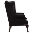 Cala Armchair - Tufted Back - Black Fabric