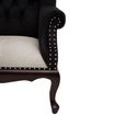 Cala Armchair - Tufted Back - Black Fabric