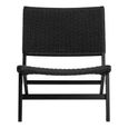 Carson Lounge Chair - Black Oak
